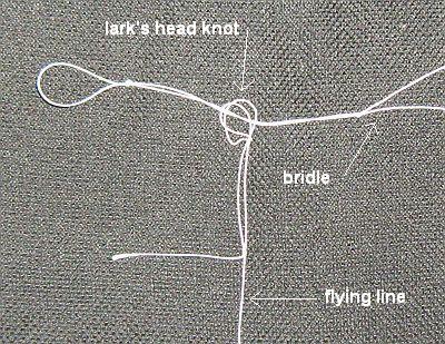 How to make a sled kite - attach line